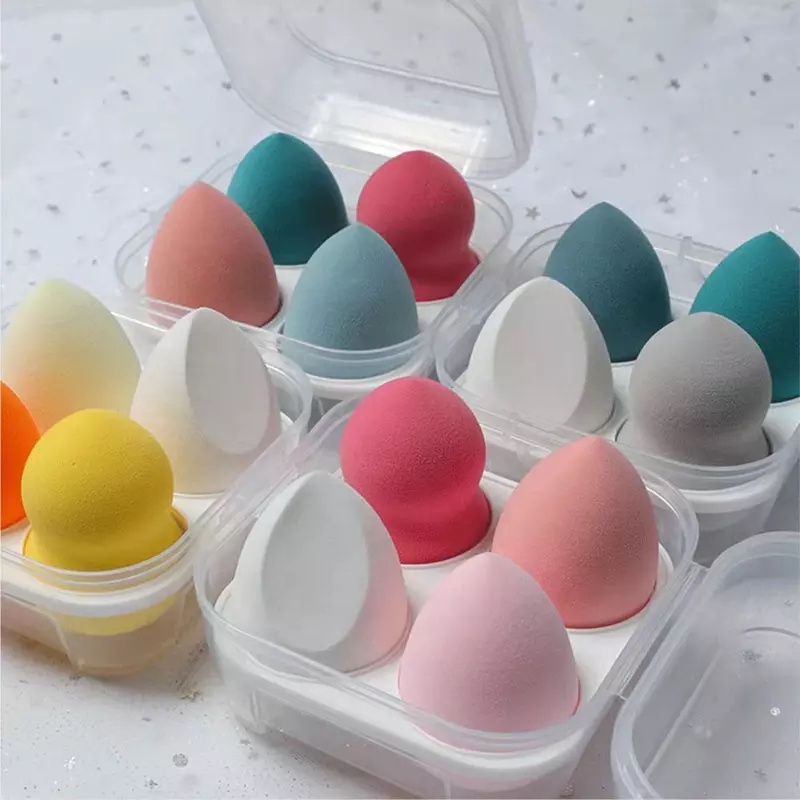 Beauty Blender / Sponge Makeup / Sponge bedak Foundation / sponge 1 set 4 pcs