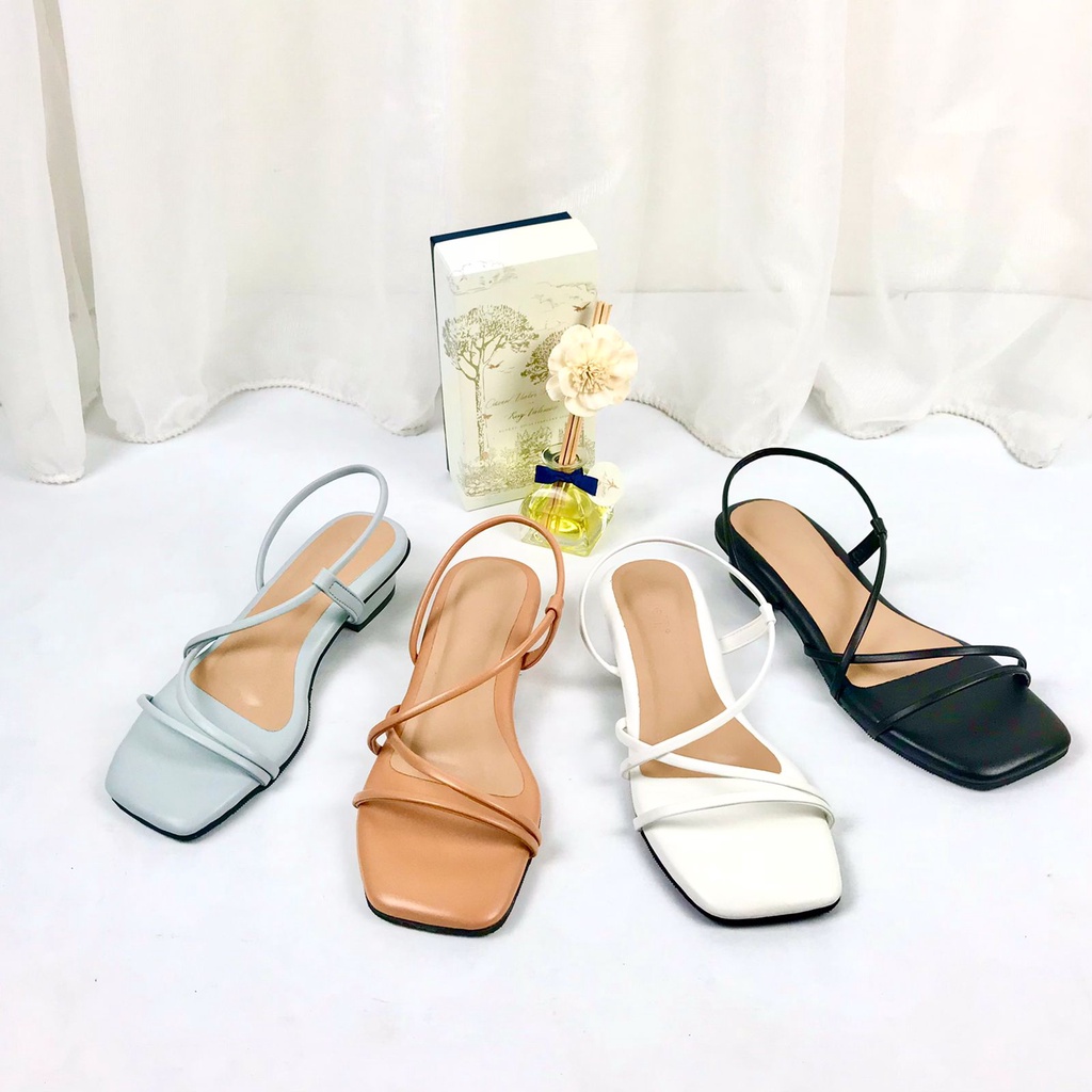 AURELL - Moana Heels Wanita Hak 3cm Bigsize 41-48 Garansi 60 Hari