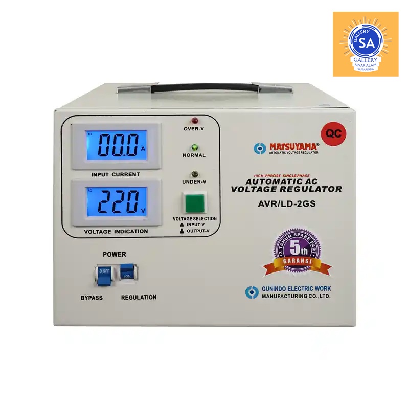 Stabilizer Listrik Stavolt Voltage Regulator MATSUYAMA - AVR - L 2 GS