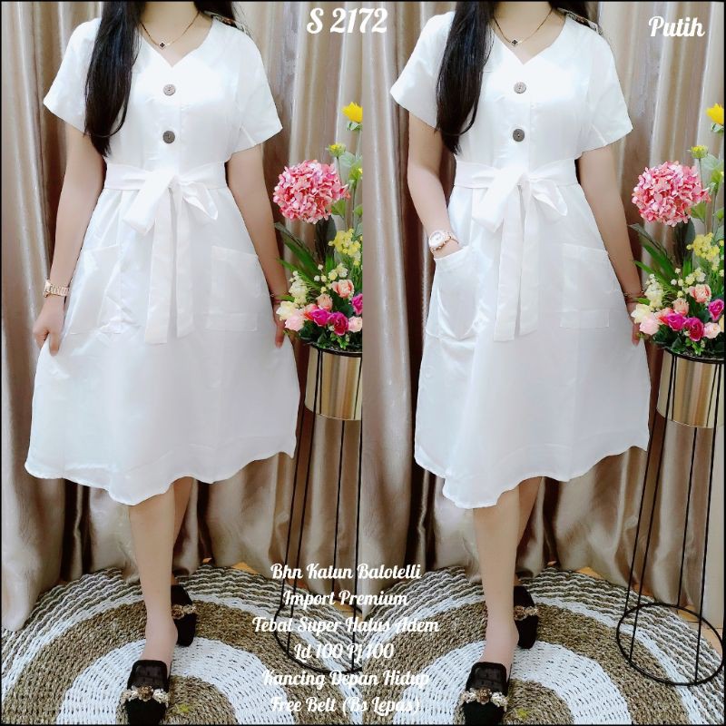 S 2172 Dress Polos Hitam Putih Dress Casual(E9O2) Dress Wanita Midi Dress Elegant Dress Korean Fashion Dress Wanita Sabrina Clary flower Rayon Super Dress Wanita WANITA CASUAL PESTA LENGAN PENDEK Dress Wanita BODYCON RIB PREMIUM by atc PALING LARIS Dress