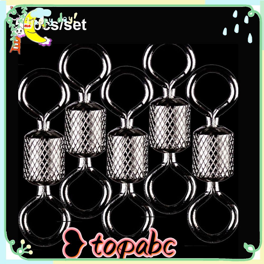 Konektor Swivel Kili-Kili Pancing Bahan Stainless Steel Tahan Lama 2 # 4 # 6 # 8 # 10 # 12 #