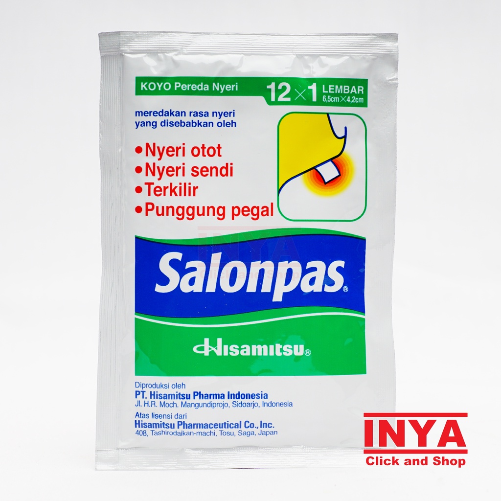 SALONPAS HISAMITSU Pack isi 12x1 Lembar - Muscle Medicated Patch - Koyo