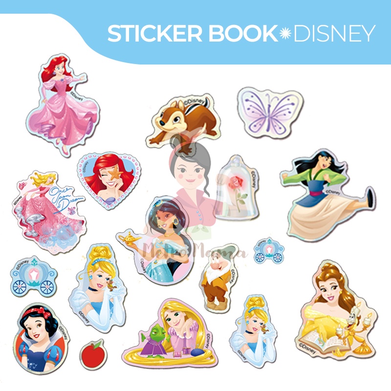 Stiker Disney Princess Frozen Mickey / Sticker Set Murah untuk Aktivitas Bermain Anak