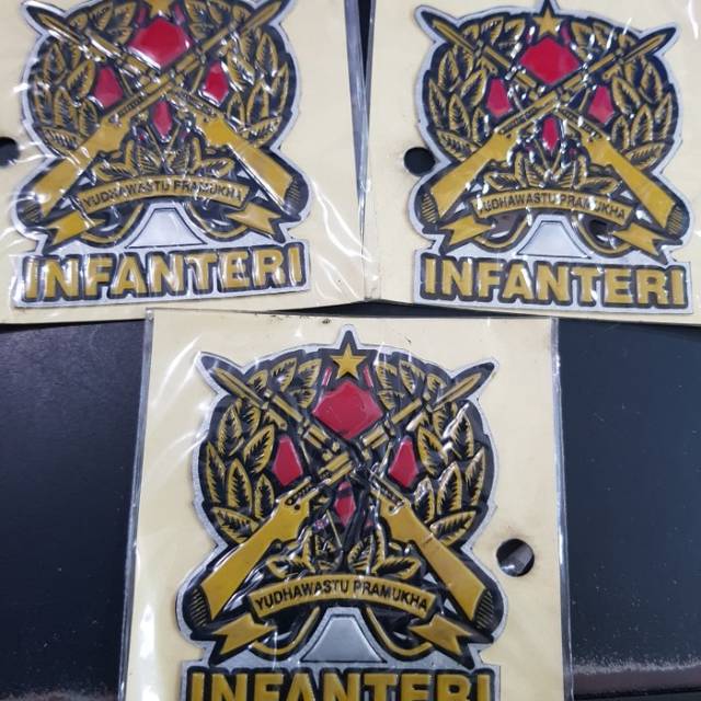 

stiket embos infantri-stiker-sticker embos besar-stiker infantri