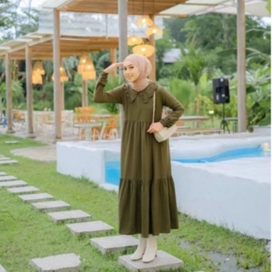 Midi Dress Remaja Masita Midi Dress Wanita Midi Dress Terbaru Midi Terbaru  Midi Dress Korea Midi Dress Polos Midi Dress Simple