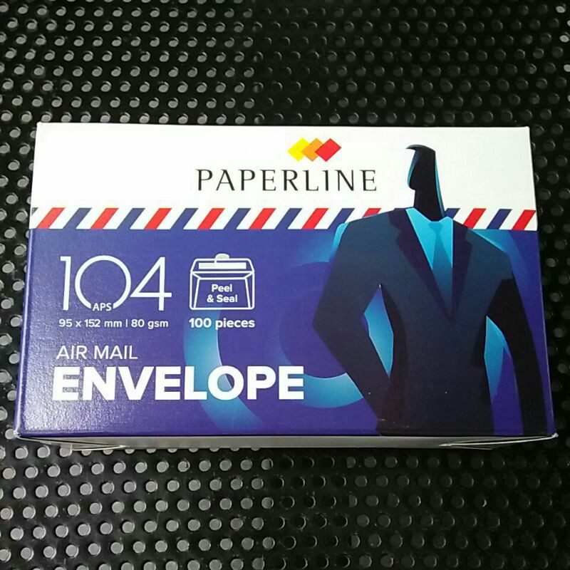 

amplop 104 putih paperline ukuran 95x152mm isi 100lembar