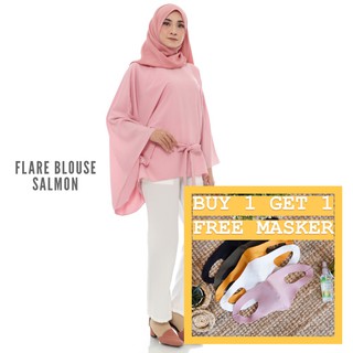 Flare Blouse  Baju  Atasan Wanita  by FEMINE Shopee  Indonesia