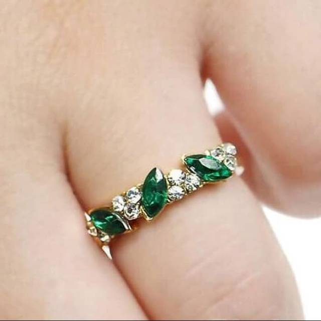 

Cincin green selebgram korea acc