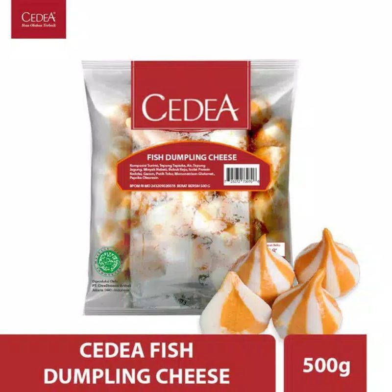 

Cedea Fish Dumpling Cheese (Dumpling Ikan isi Keju) 500g