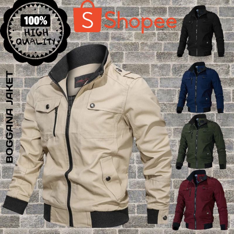 jaket cassual / pria original /pria dewasa / katun drill