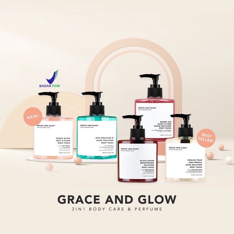 [ READY ] GRACE AND GLOW BODY WASH | BODY SERUM | SHAMPOO | DEODORANT | HAIR MIST