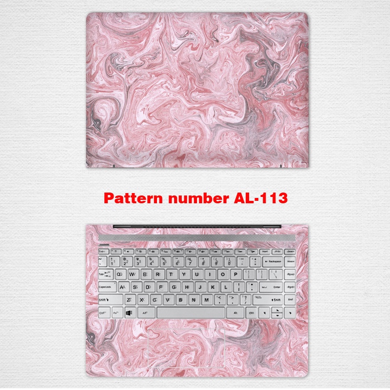 2pcs Stiker Pelindung laptop UNIVERSAL Motif Marmer Bahan VINYL Ukuran 12 13 14 15.6 Inch HP Pavilion Victus 15-AU 15-br 15-by 15-n