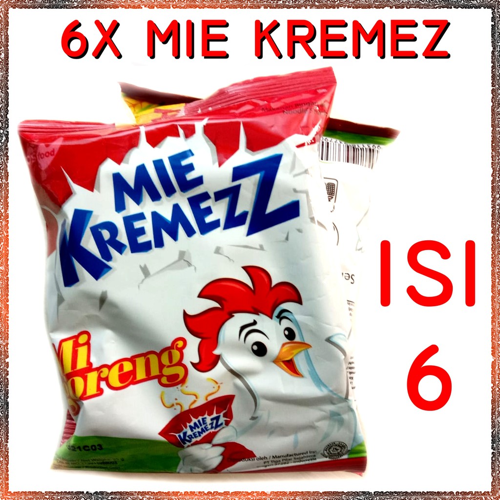 

6X [ENAM BIJI] mie kremez Mie Goreng (6 pcs x 18 gr)