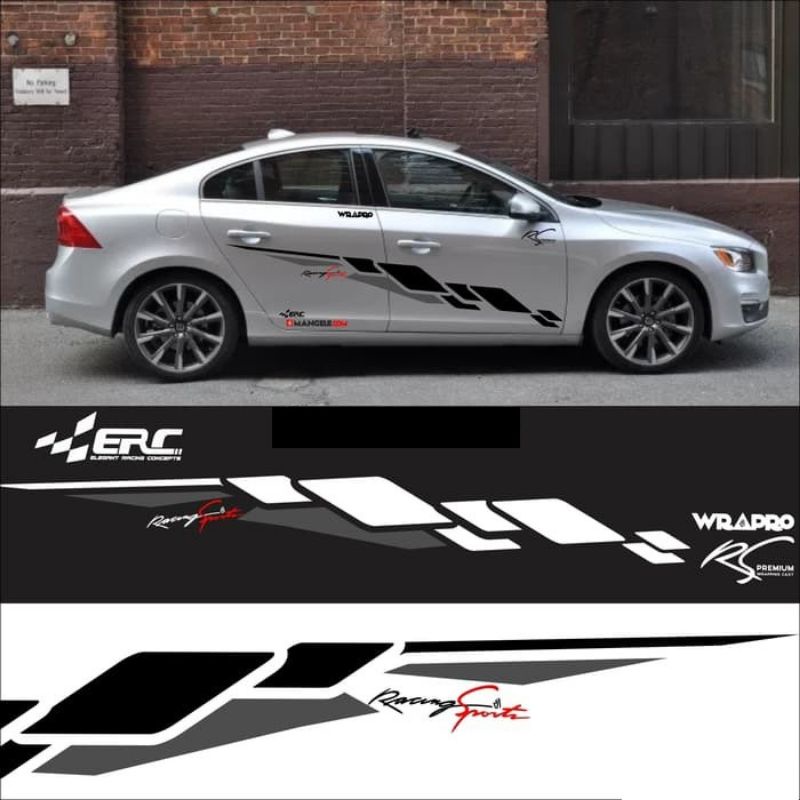 stiker striping etc stiker mobil sedan Vios Corola stiker mobil keren