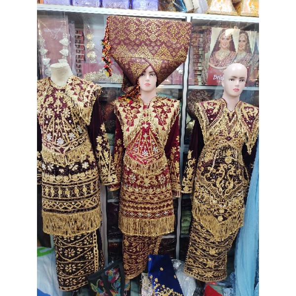 baju penganten Padang full Payet.