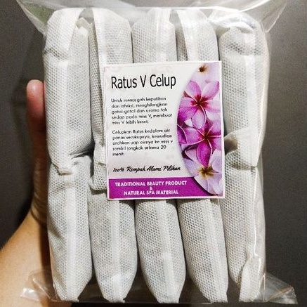 Ratus V Spa Celup | Rempah Ratus Celup | Herbal Perawatan Wanita [ Kemasan isi 10 pcs ]