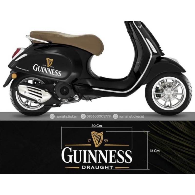stiker cutting guinness scoopy vespa allmatic