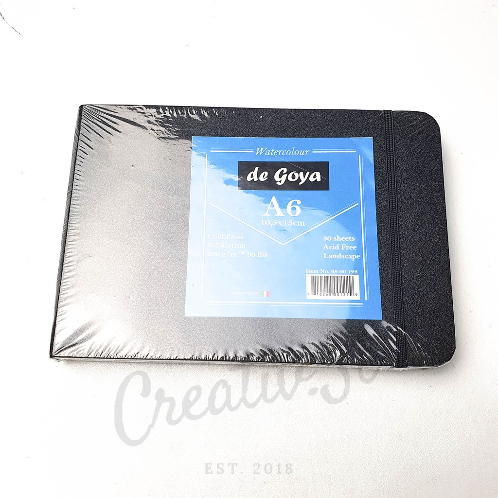 

De Goya Watercolor Book Stitched A5 A6 30 Sheets 200 Gsm Buku Cat Air