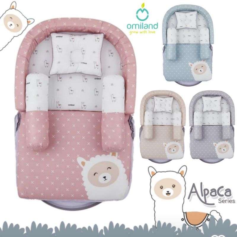 Omiland kasur bumper bayi sloth/alpaca series