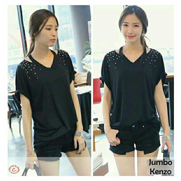 Jual Blouse jumbo kenzo  baju atasan wanita big size   jumbo murah Murah