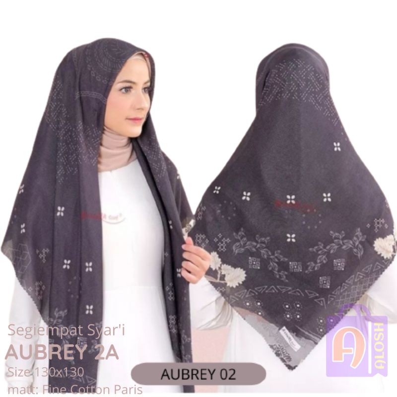 Hijab Segiempat Printing Aubrey By Azzura