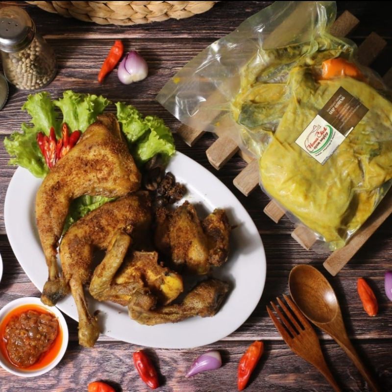 

ayam kampung ungkep bumbu kuning