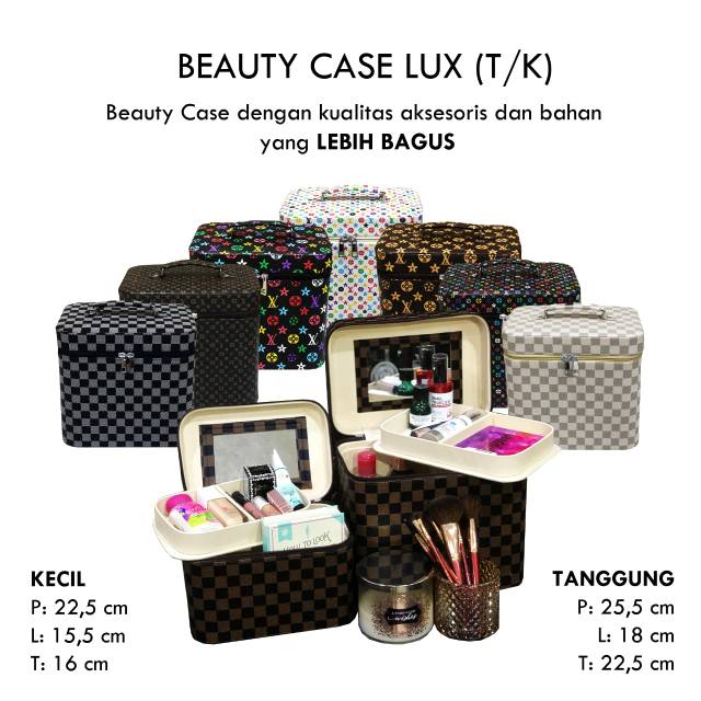 TAS MAKE UP BEAUTY CASE LUX TANGGUNG