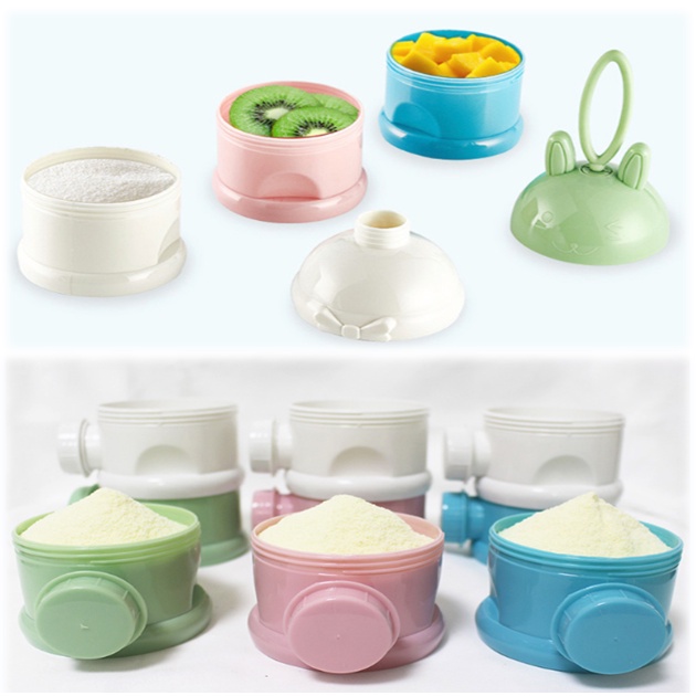 Dispenser Susu Bubuk 3 Tingkat Model Baru / Kotak Tempat Susu Bubuk Bayi DESIGN BARU