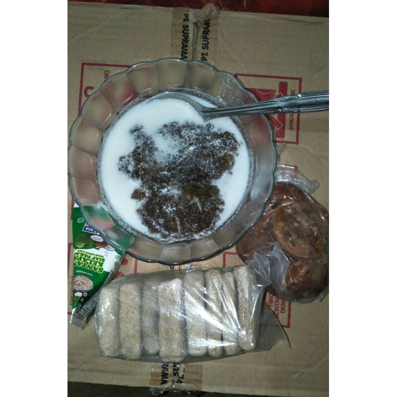 

PAKET BUBUR SAGU | ISI SANTAN KARA, SAGU 250GR, DAN GULA MERAH | SIAP DIMASAK