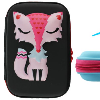 Pencil Hard Case Fox Tempat Pensil Fox 3D