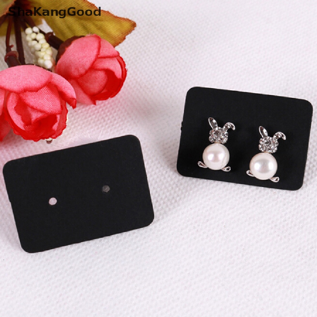 100x Kartu holder display Perhiasan Anting Stud Model Gantung