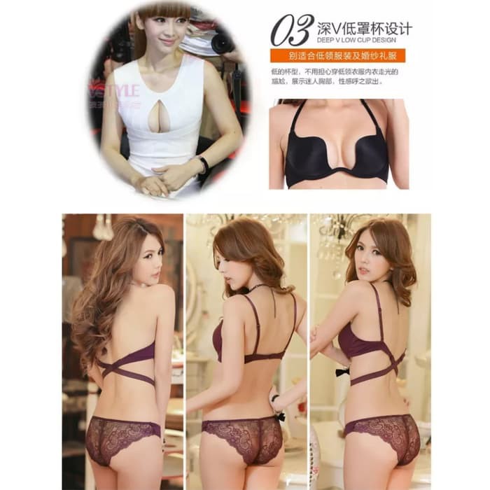 Bh Pesta Push Up Bra Backless 006