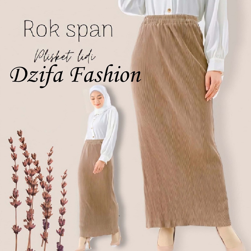 EL-NAFFA Rok Span Knit Lidi Dewasa (Size Besar) RKLD