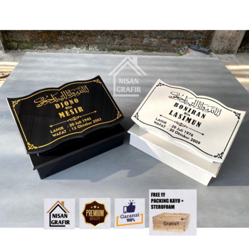 NISAN MAKAM GRANIT FULL DUDUKAN MODEL BUKU MINIMALIS / GRATIS PACKING