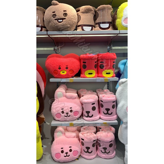 BT21 BOUCLE CUSHION BONEKA BABY DOLL SITTING 12 20 ORI OFFICIAL KOREA RJ JUMBO BLANKET BTS FIGURE
