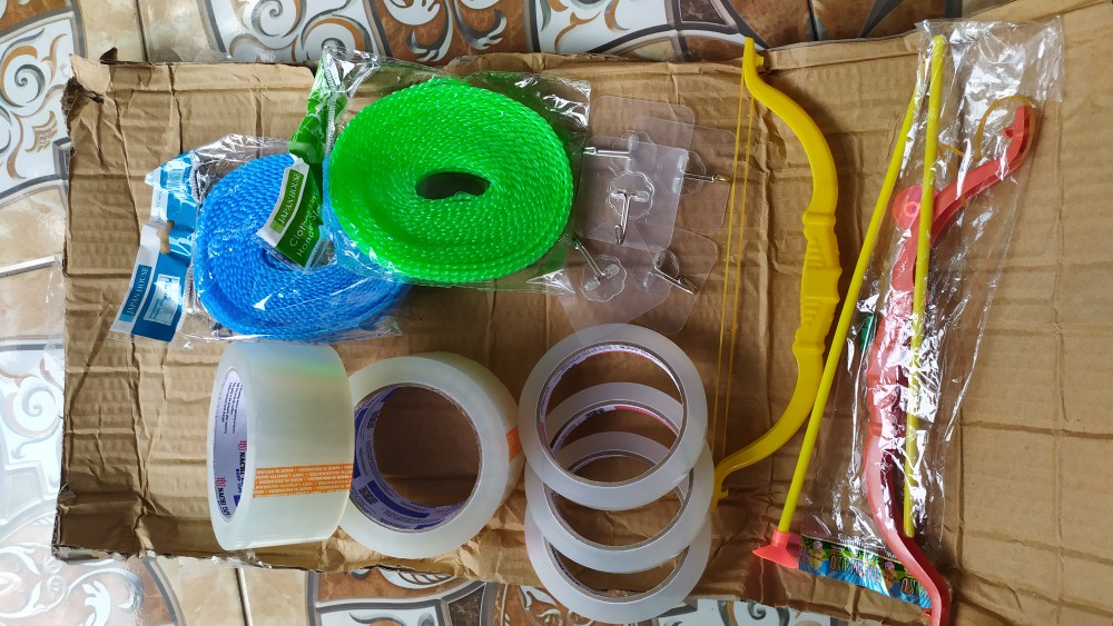 Tali Jemuran 5 Meter Praktis Kuat Murah Clothes Line Laundry Tali Gantungan Lubang Baju Tambang