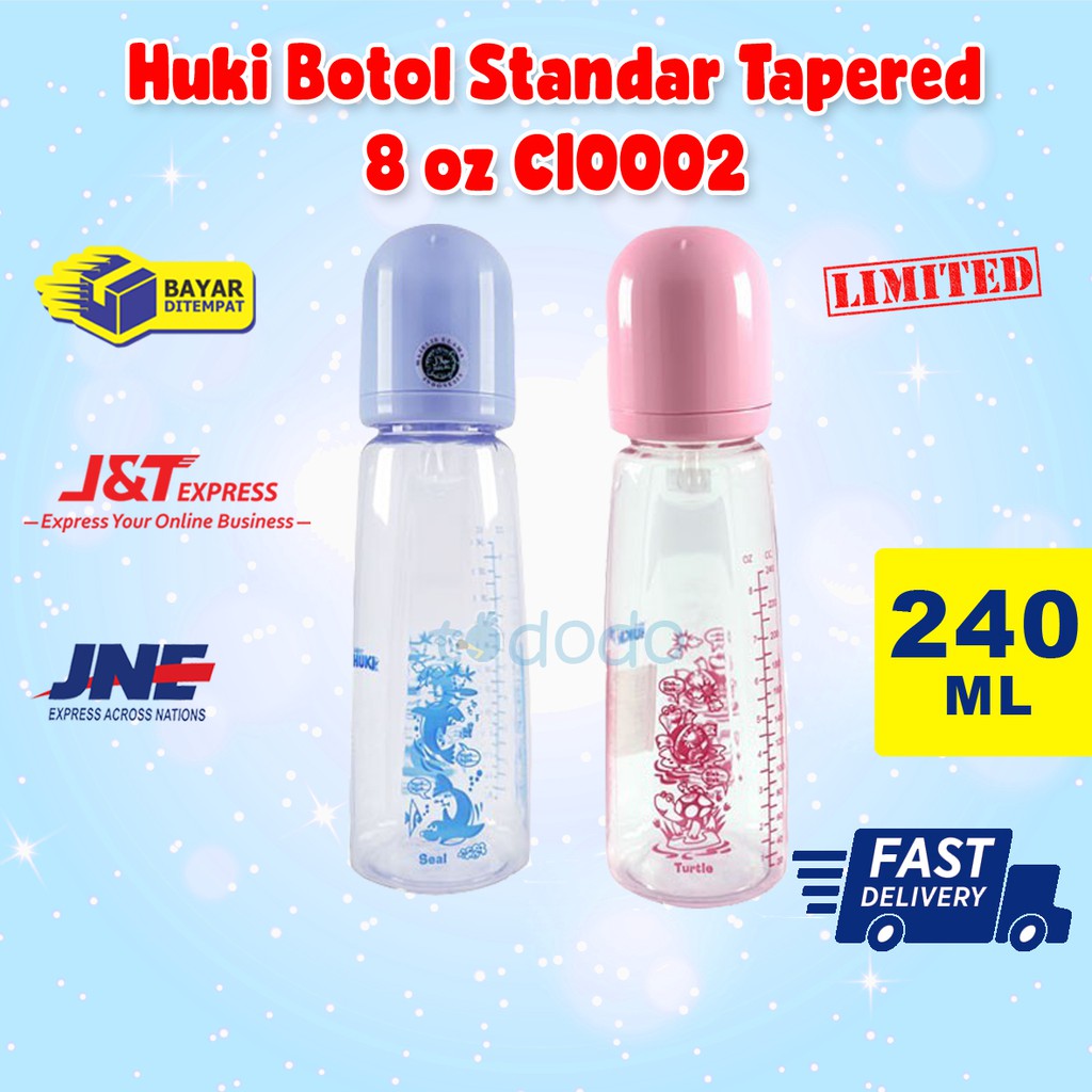 Huki Botol Standar Tapered 8 oz / 240 ml CI0002