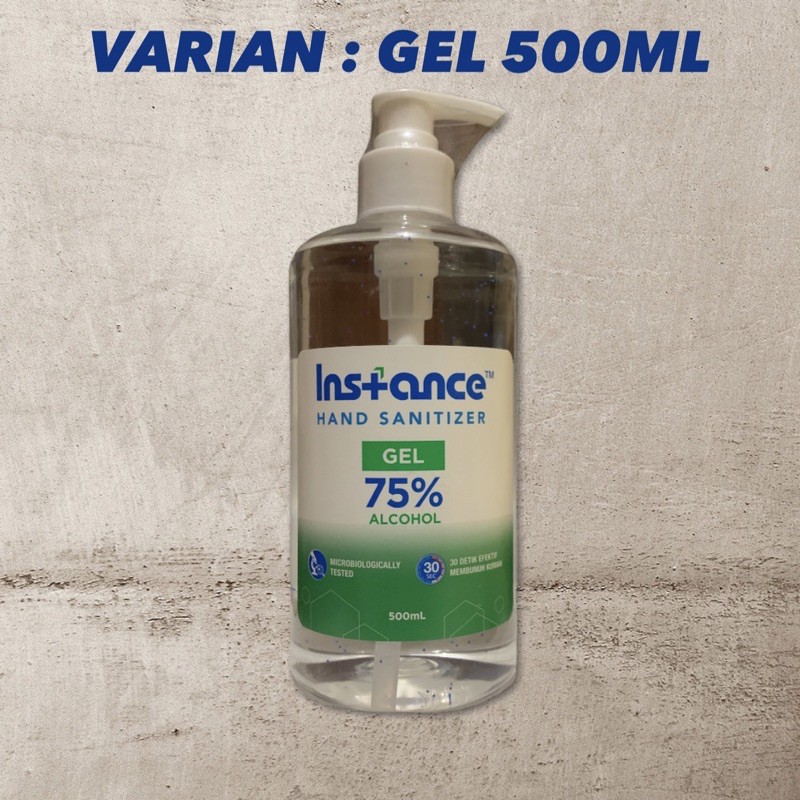 INSTANCE HAND SANITIZER GEL 500 ML PUMP