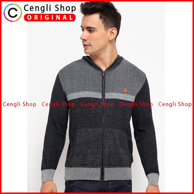 JAKET HOODIE CASUAL PRIA CARDINAL ORIGINAL TERBARU BIRU NAVY CA06