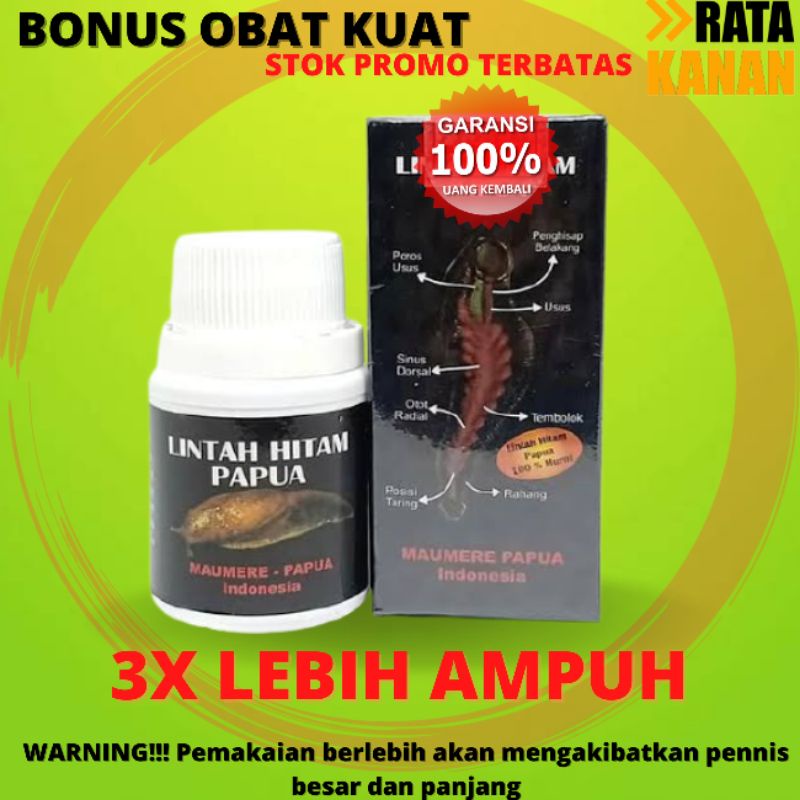 Pembesar Pennis Lintah Hitam Papua Obat Pemanjang Kelamin Pria Penis Mr p Permanen Asli Original