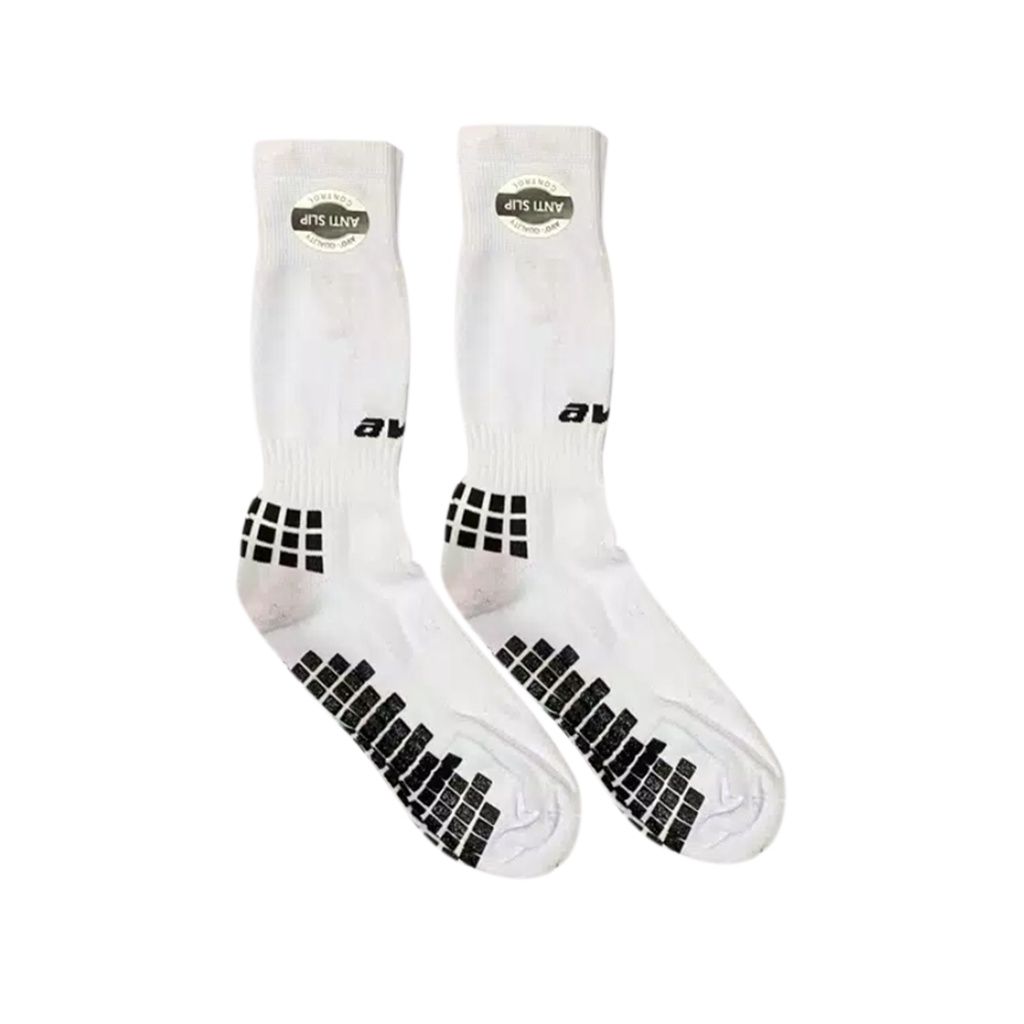 Kaos Kaki Anti Slip Futsal R9 - AVO-PUTIH
