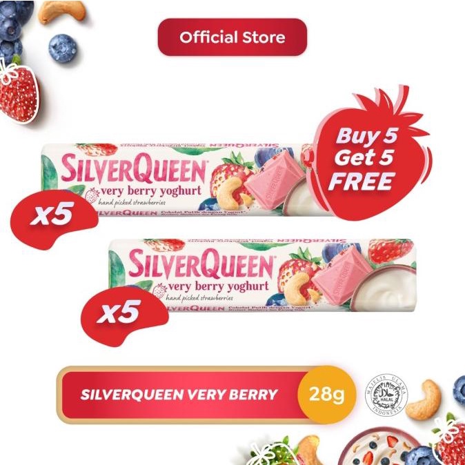 

BUY 5 GET 5 FREE Silverqueen Very Berry 28 g