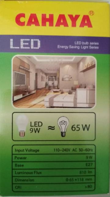 Cahaya Led Bulb 9 watt