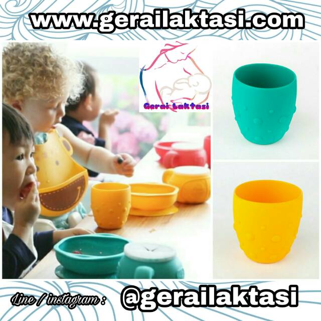 Marcus and Marcus Learning Cup / MNM learning cup / Baby Training Cup / Gelas Anak / silicone cup