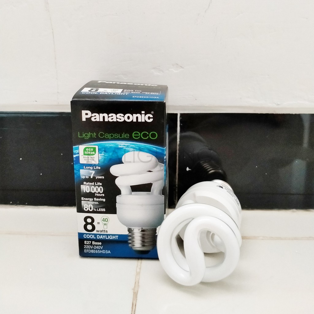 Lampu Panasonic Spiral ECO 8 watt