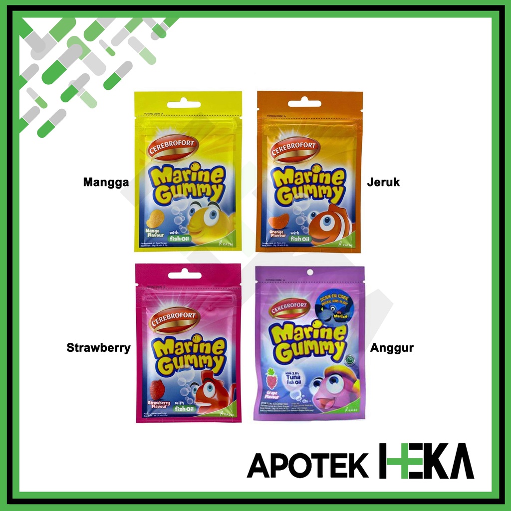 Cerebrofort Marine Gummy Sachet 10 Tablet (SEMARANG)