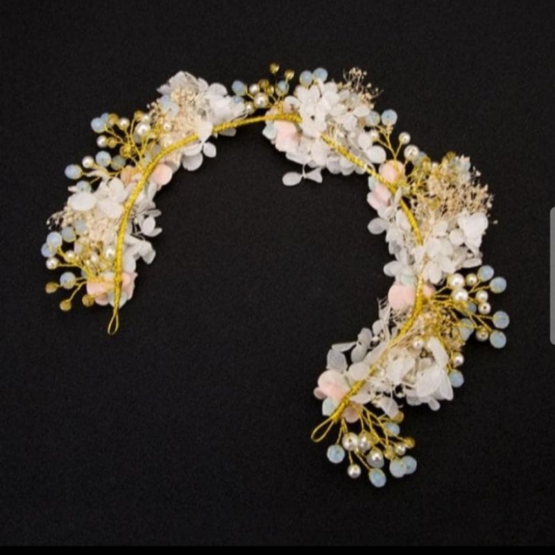 Headpiece Flower Cron-Herpis Pesta-Asesoris Rambut