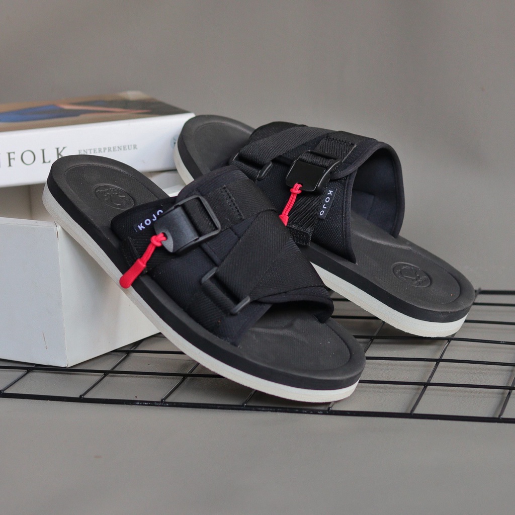 KOSA|Sendal Slide Pria Original Distro Sandal Slop Selop Cowok Simple Trendy Kekinian