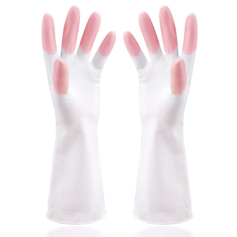 Sarung Tangan Karet Cuci Piring Anti Air Rubber Glove Silicon