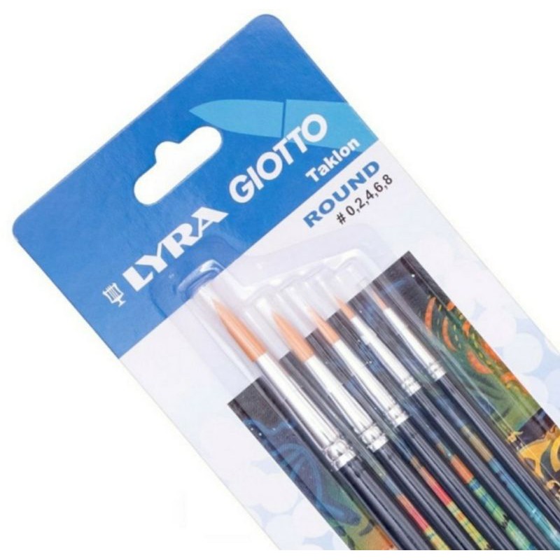 

KUAS LUKIS LYRA GIOTTO TAKLON ROUND SET 5